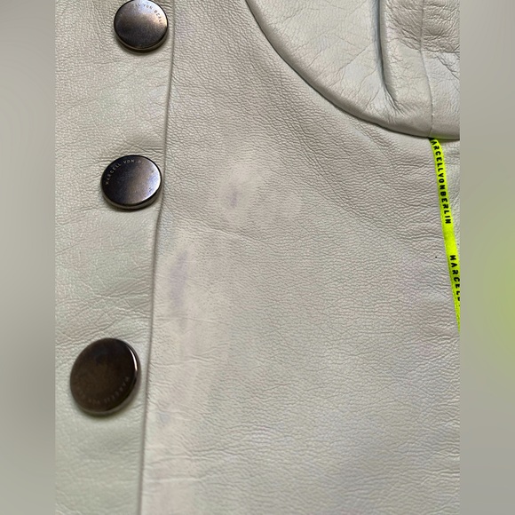 MVB white leather corset with high lighter yellow straps in size Eu 36 - Picture 7 of 7